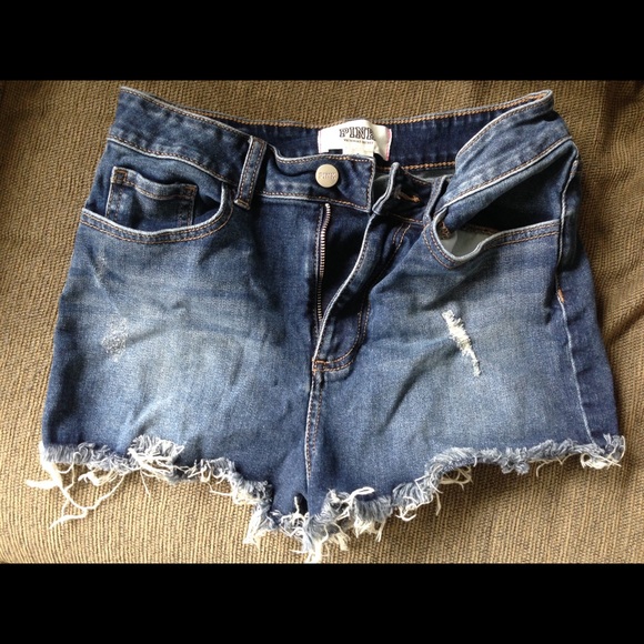 PINK Victoria's Secret Pants - Victoria’s Secret VS Pink Short Jeans Bottom Sz 6